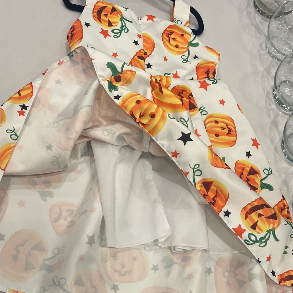 Cat & Jack Halloween Pumpkin Dresses- set of TWO Orange 4/5T - Picture 16 of 16